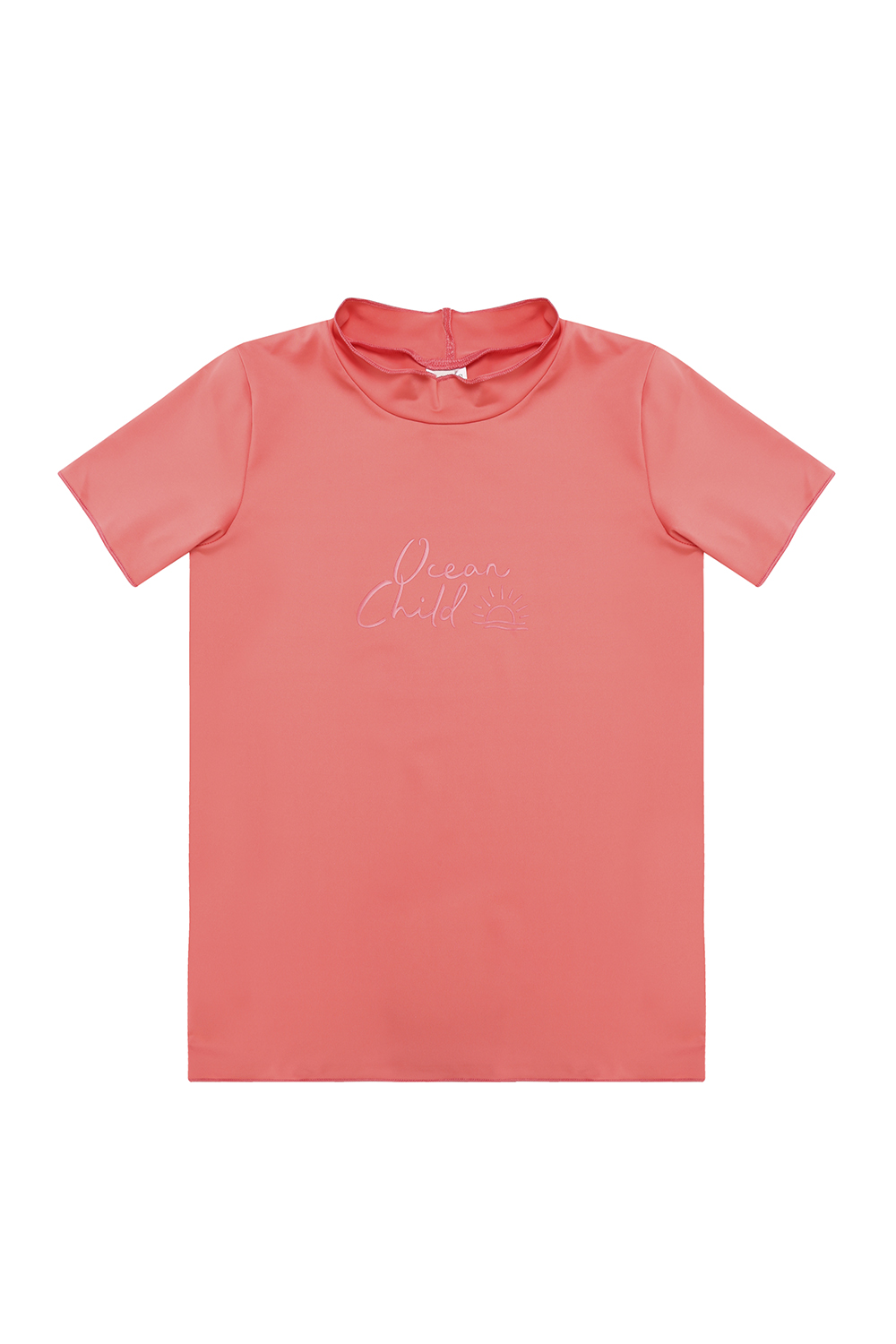 Розовая футболка для плавания