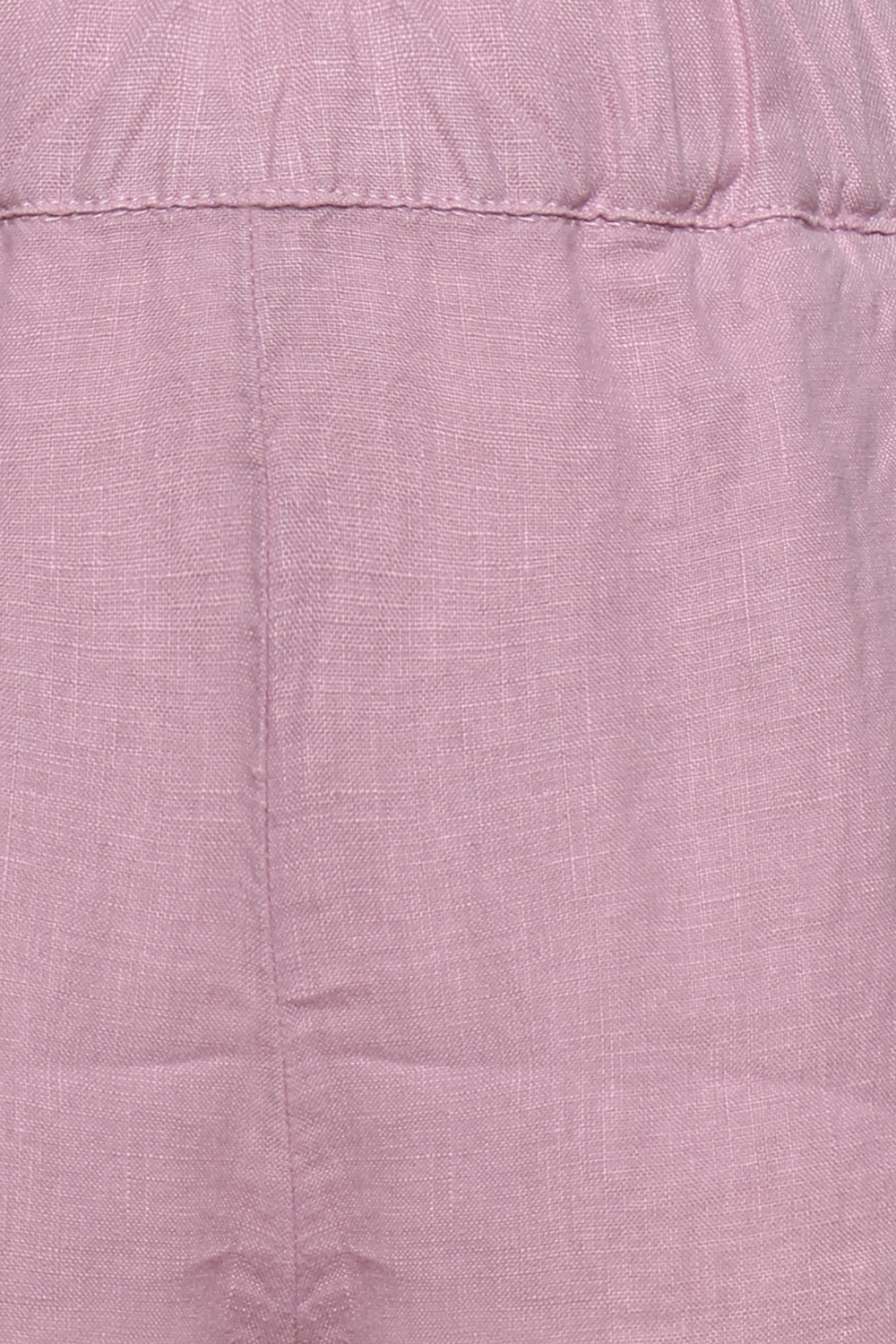 Розовые брюки из льна