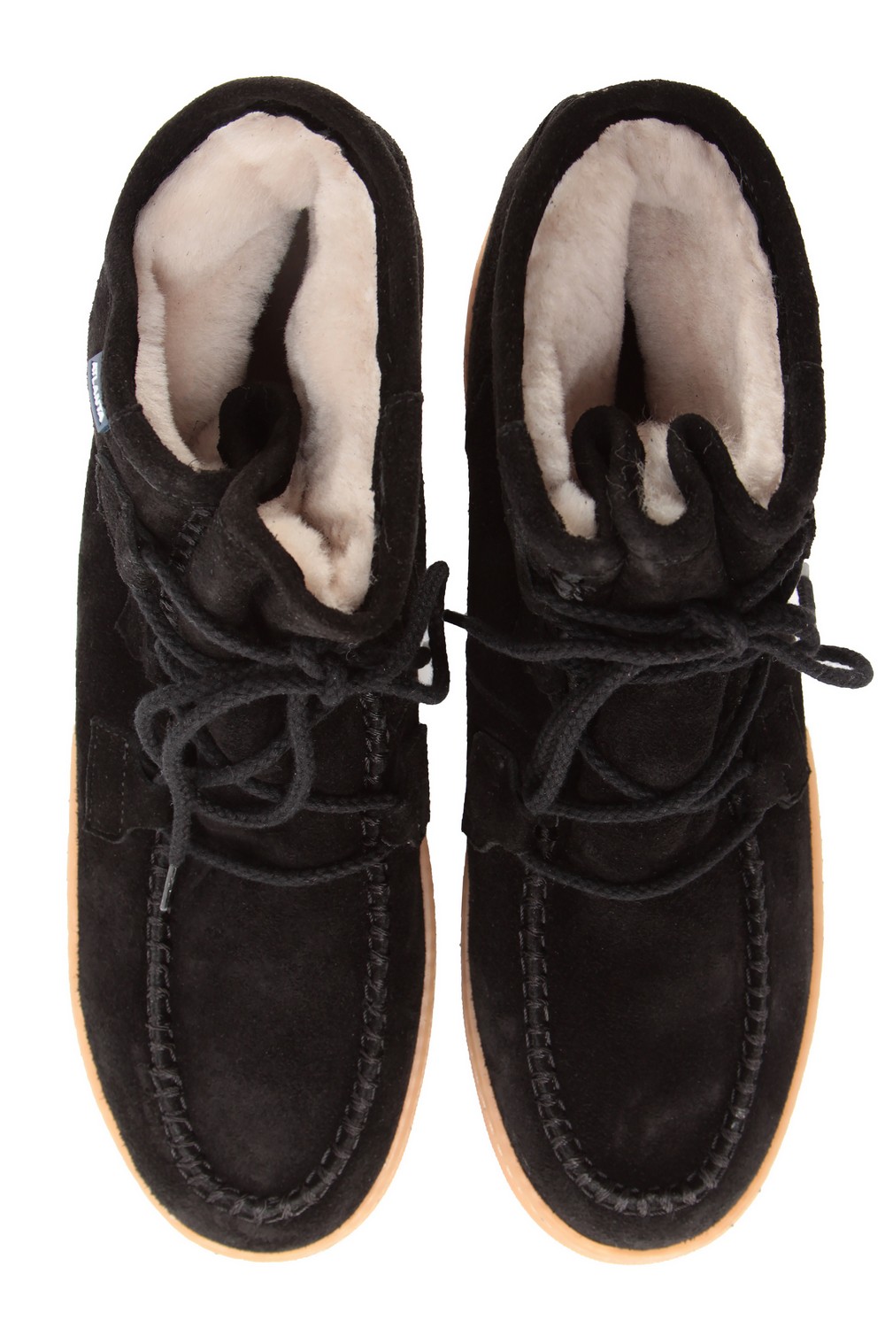 Ботинки с мехом на шнуровке