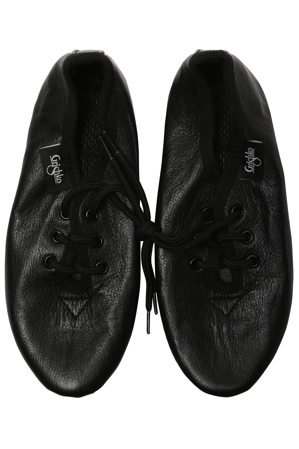 Черные джазовые полуботинки на шнуровке