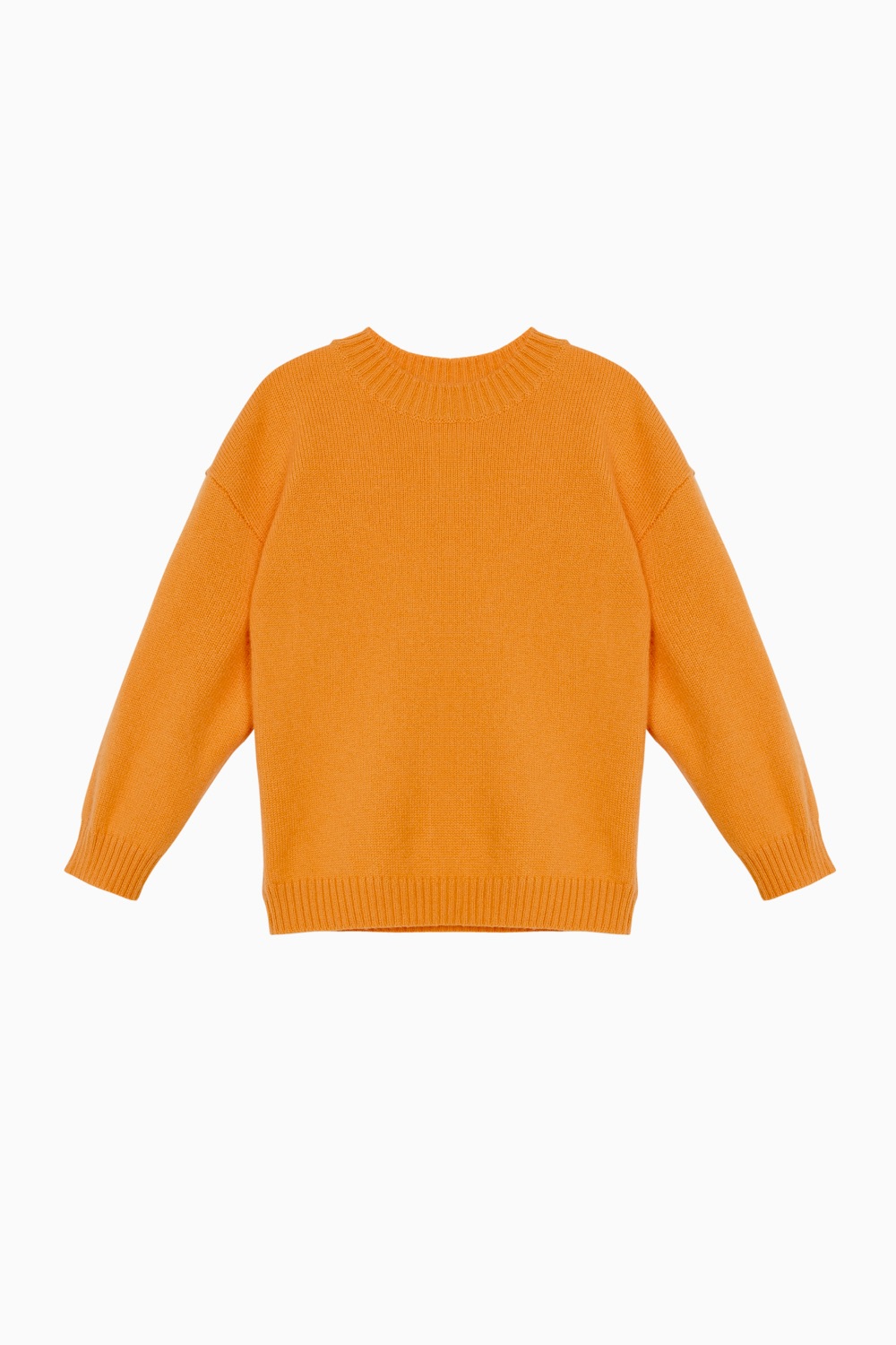 Оранжевый свитер из кашемира