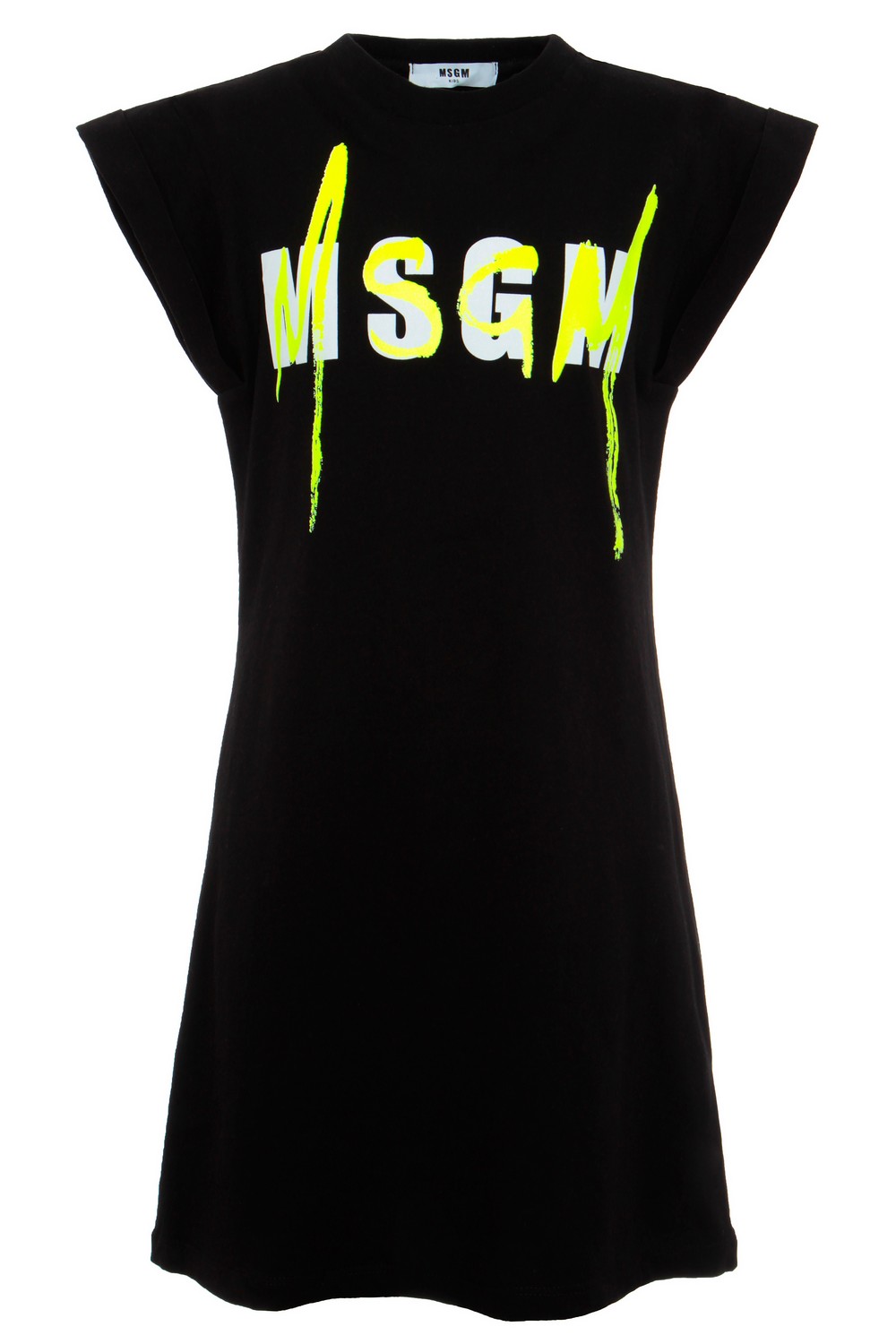 MSGM Платье с ярким принтом-логотипом