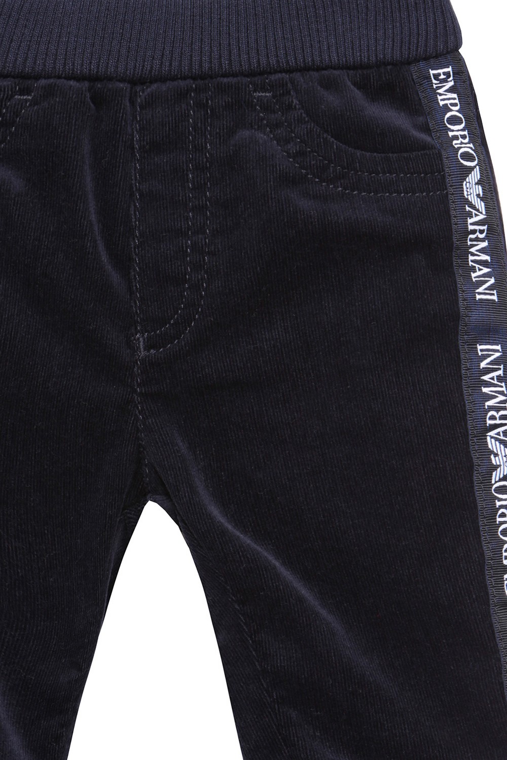 Armani Junior Вельветовые брюки с лампасами