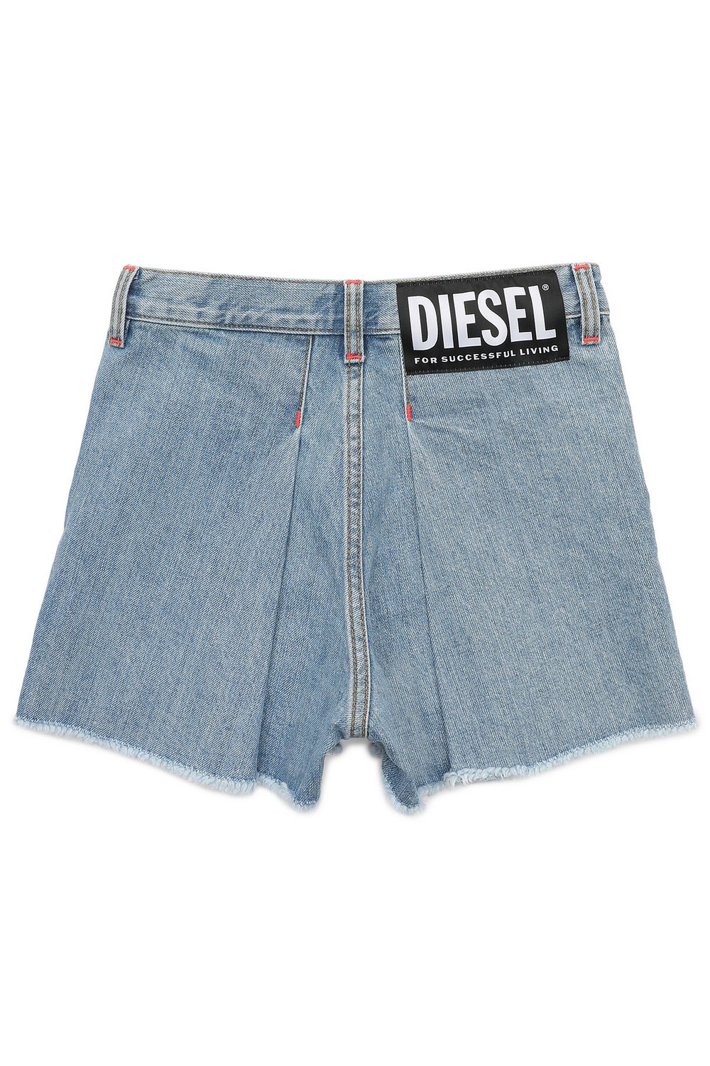 Diesel Джинсовые шорты с декоративной молнией