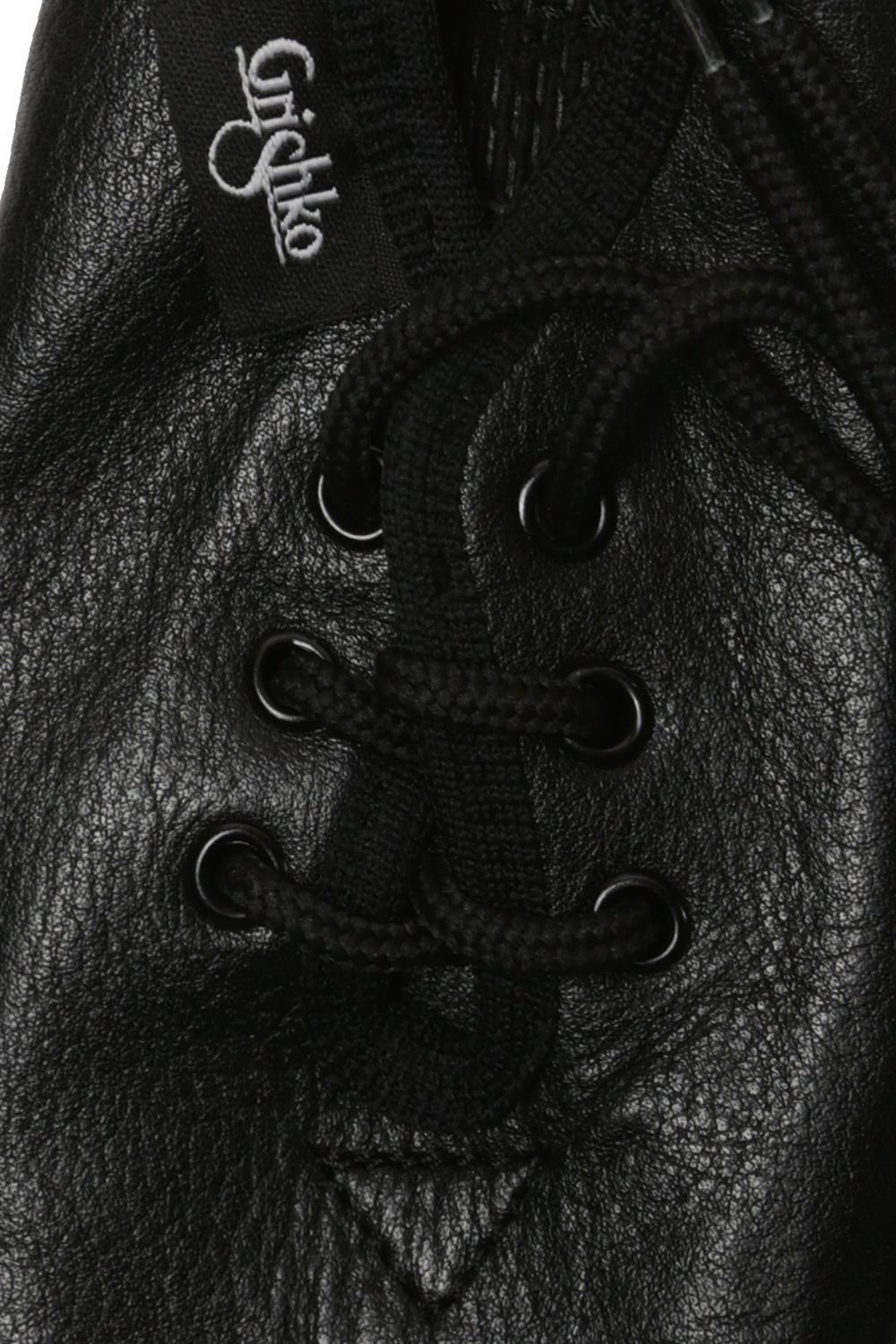 Черные джазовые полуботинки на шнуровке