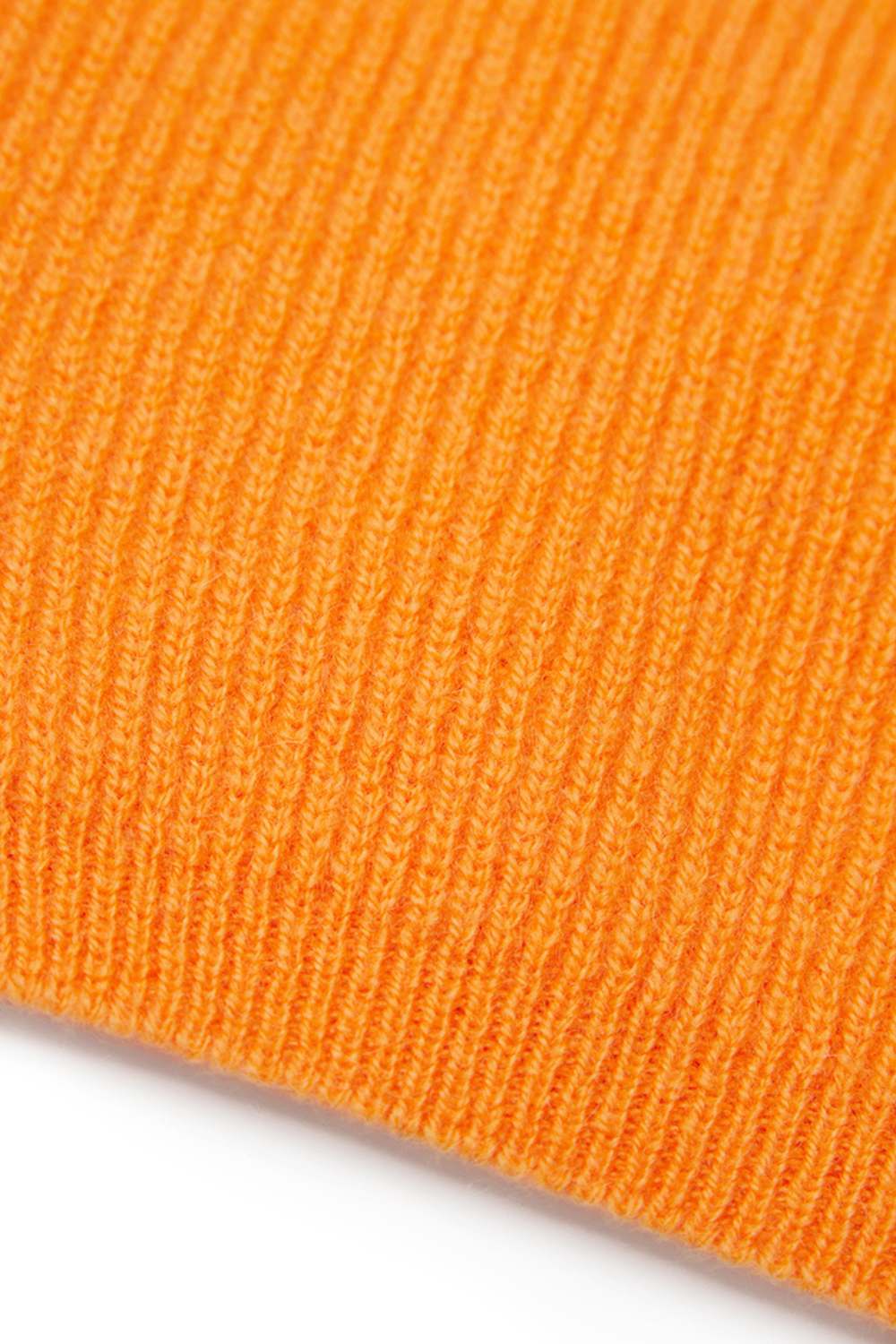 Оранжевая шапка из кашемира
