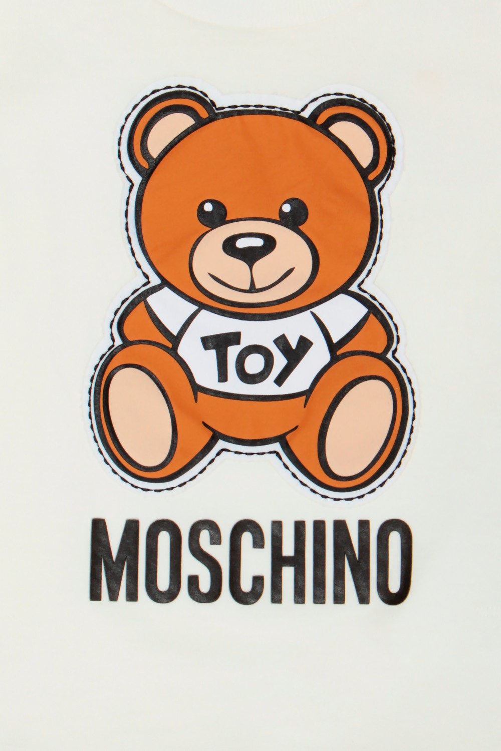Moschino Однотонная футболка с принтом "Teddy Bear"